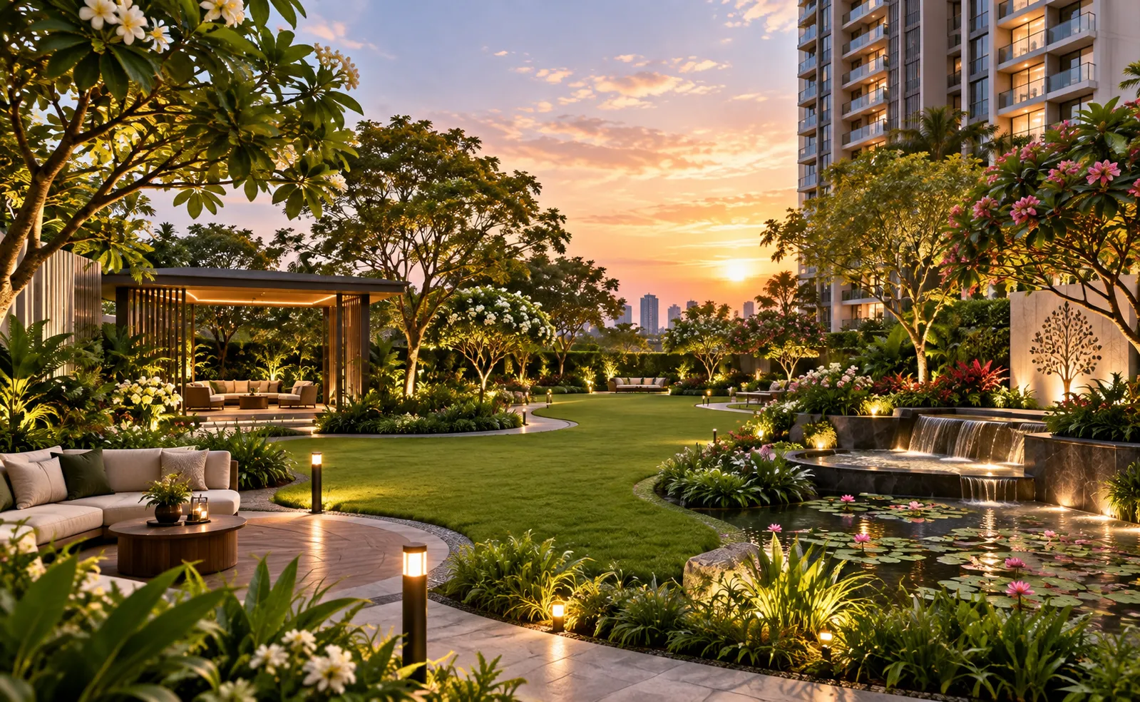 Landscaped gardens
