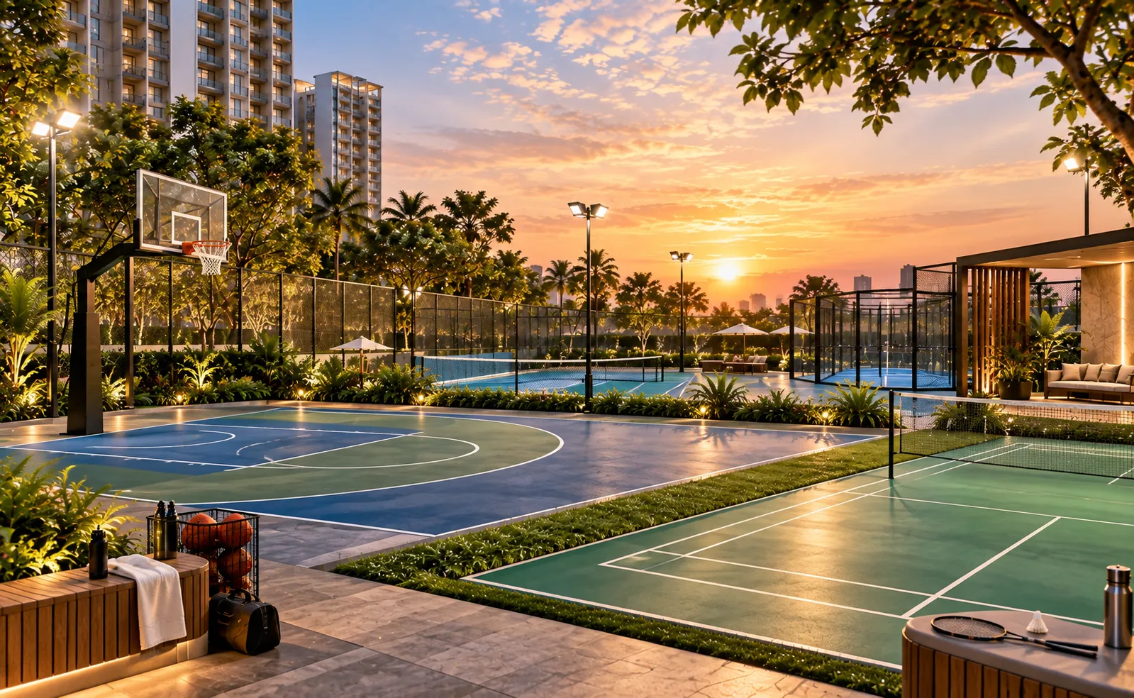 Sports courts